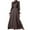 Coffee, variant on Satin Dresses for Women Long Puff Sleeve Neck Tie Waist Flowy Maxi Dress Evening Gown Prom Dress