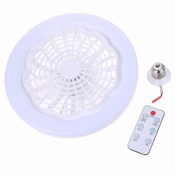 E27 Fan Lamp Ceiling Fan with Light Adjustable Brightness for Dinning Room Home