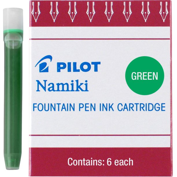 Pilot IC50, Repuesto, Tinta Líquida Verde, Cartucho, Caja 1 Caja c/u 6 Cartuchos (69003) multicolor