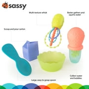 Sassy Bathtime Baker 5 Piece Infant Bath Toy Set
