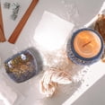 thumbnail image 4 of Portavelas aromáticas de cristal de mosaico para velas de té, color ámbar, 4 of 8