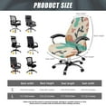thumbnail image 7 of ZIATUBLES Desk Office Chair Cover Abstract Hippie Geometric Art Printed Washable Soft Computer Chair Cover Anti-Dust Stylish Rotating Chair Slipcovers Protector with Snap Button, S, 7 of 7