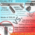 thumbnail image 3 of Alpine Hardware Solid Euro Style Bar Handle Pull | 10Pack ~ 3.75" Hole Center & 6.125" Length | Heavy Stainless Steel T-Bar Pull with a Satin Nickel Finish | Cabinet Hardware, 3 of 5