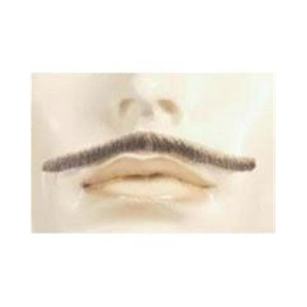 Morris Costumes LW465MBNGY Errol Flynn Mélange Moustache de Cheveux Humains&44; No.44 Brun Moyen avec Gris