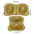 thumbnail image 2 of Unique Bargains 1 Pc Double Ellipse Foot Massager for Home Gold Tone, 2 of 5