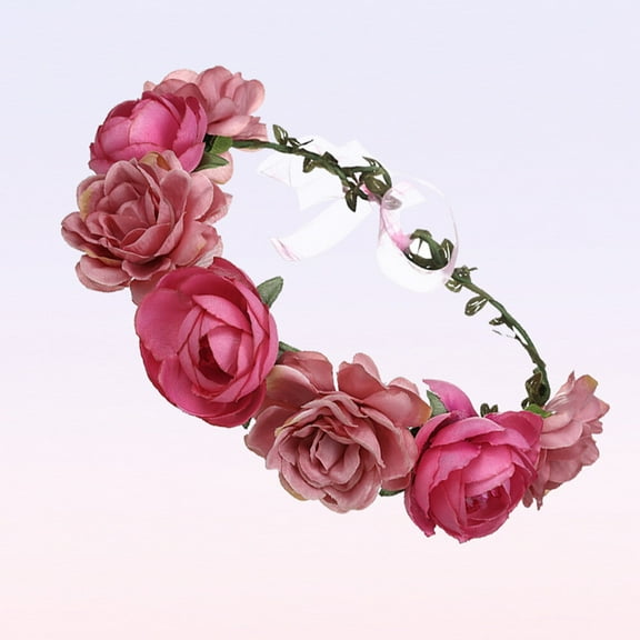 LULULION Wedding Hair Accessories Fabric Rose Flower Headpiece Easy Fit and Secure to Wear