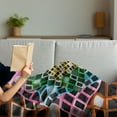 thumbnail image 3 of Geometric Soft Flannel Fleece Throw Blanket, Colorful Squares Framework Abstract Style Modern Graphic Design Artwork Print, Cozy Plush for Indoor and Outdoor Use, 50" x 60", Multicolor, by Ambesonne, 3 of 5