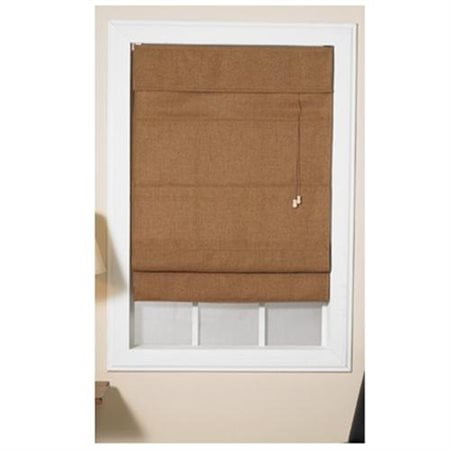 Radiance Fabric Roman Shade, Cocoa Bean
