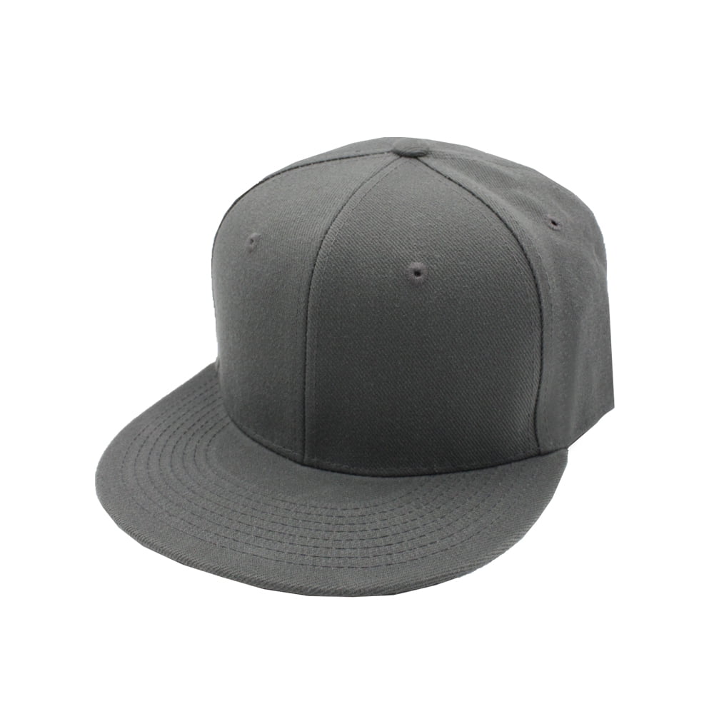SLM SLM Men's Fitted Baseball Hat Cap Flat Bill Blank