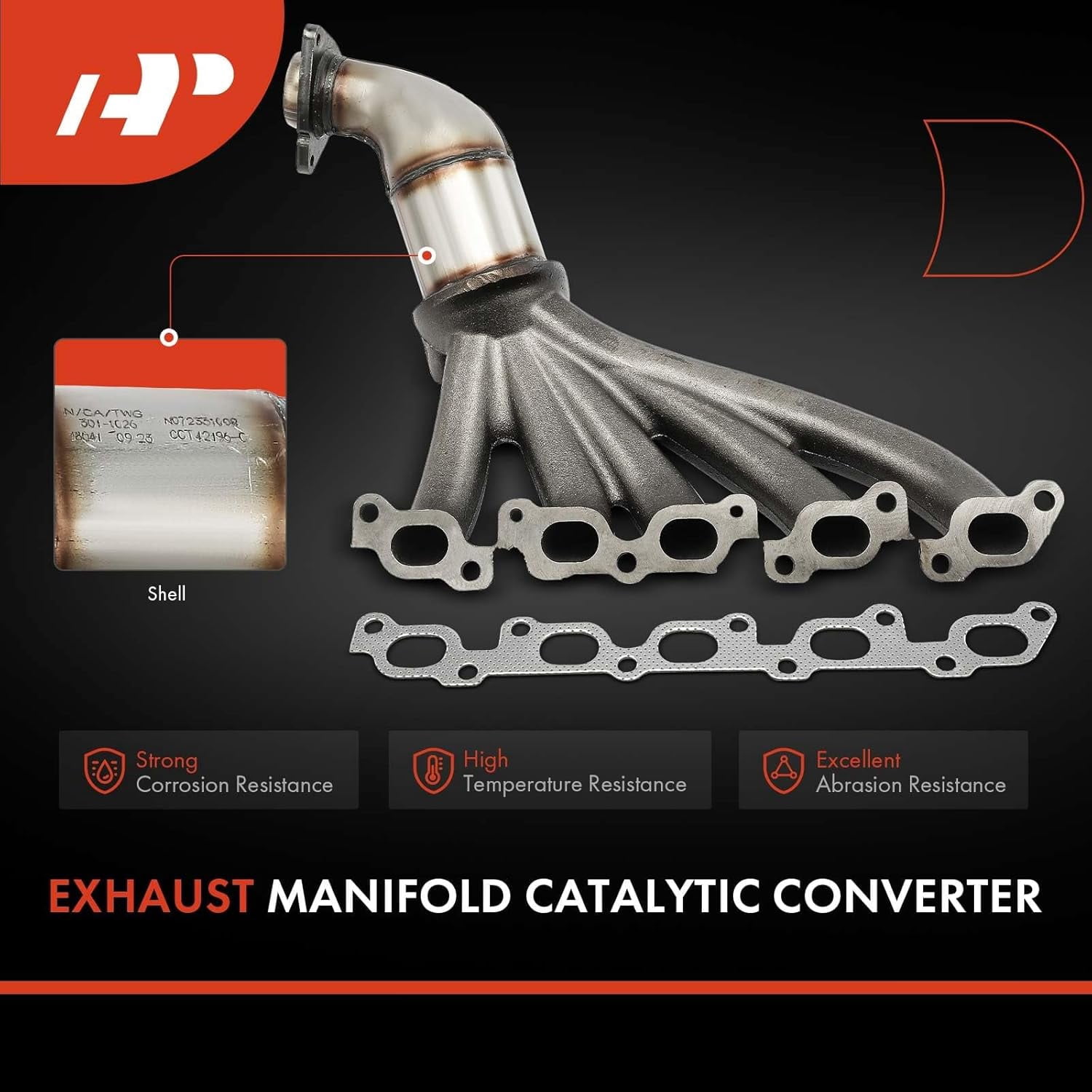 A-Premium Front Exhaust Manifold Catalytic Converter Kit Direct-Fit Compatible with Chevrolet Colorado 2004-2006 & GMC Canyon 2004-2006 & Hummer H3 2006 & Isuzu i-350 2006, 3.5L, EPA Compliant