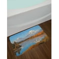 thumbnail image 2 of Landscape Bath Mat, Autumn Beauty in Grand Teton Oxbow Bend Nature National Parks Wyoming Scenery, Plush Bathroom Decor Mat with Non Slip Backing, 29.5" X 17.5", Multicolor, by Ambesonne, 2 of 2