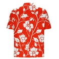 thumbnail image 5 of Fznquz Short Sleeve Big and Tall Hawaiian Shirts for Men Summer Tee Shirts Button Down Beach Mens Clothes, 5 of 5