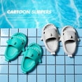 thumbnail image 3 of Zapatillas Suaves De Tiburón De Dibujos Animados Para Niños, Sandalias Antideslizantes De Simulación, Zapatillas De Casa De Playa De Verano Para Caminar En El Baño Del Jardín Yuarrent VI012566-28, 3 of 4
