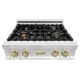 thumbnail image 2 of ZLINE 30 in. Autograph Edition Rangetop in Stainless Steel with Gold Accents (RTZ-30-G), 2 of 5