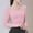 Pink, variant on Xysaqa Crop Tops for Women Halter Long Sleeve Yoga Tops with Built In Bra Stretch Fitted Cropped Athletic T Shirts (Fake Two Piece) White 12 Clearance