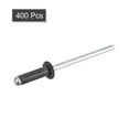 thumbnail image 3 of Unique Bargains Rivets Aveugles Tête Ronde Plate en Aluminium de 3,2 Mm x 11 Mm, Pack de 400 Noir, 3 of 5