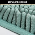 thumbnail image 3 of Bath Mat for Bathroom Non Slip Luxury Chenille Ultra Soft Bath Rugs 24x36 Absorbent Non Skid Shaggy Rugs Washable Dry Fast Plush Area Carpet Mats, Eggshell Blue, 3 of 6
