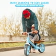 thumbnail image 3 of Infans Kids Balance Bike Toddler Training Bicycle w/ Feetrests for 2-5 Years Old Blue, 3 of 7