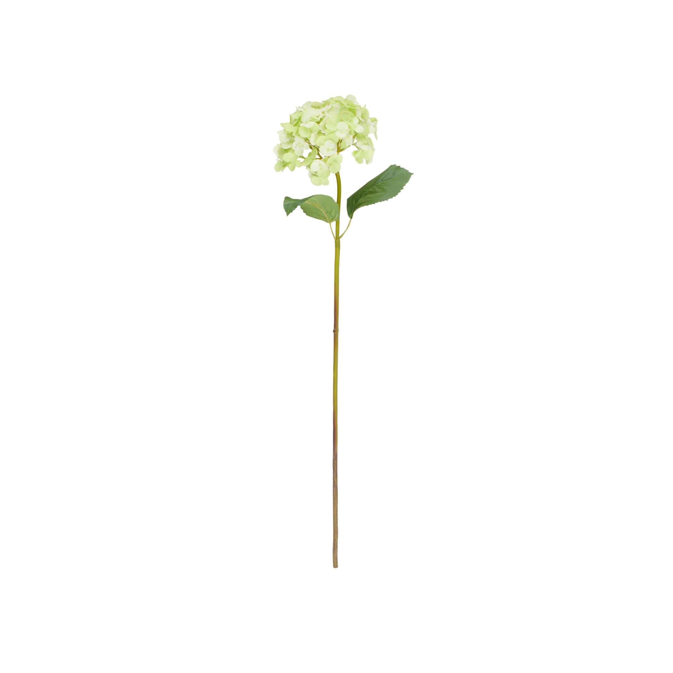 33" Plastic Floral Tall Hydrangea Artificial Flower Stem, by DecMode (8 Count)