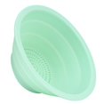 thumbnail image 3 of Escurridor, Escurridor De Cocina, Utensilios De Cocina, Colador De Alimentos, Hogar Plegable De Silicona Para Accesorios De Cocina, Restaurante De Cocina Cergrey Azul, 3 of 8