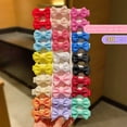 thumbnail image 5 of 30 colored random bow fabric hair clips suitable for daily use as hair accessories, 5 of 9