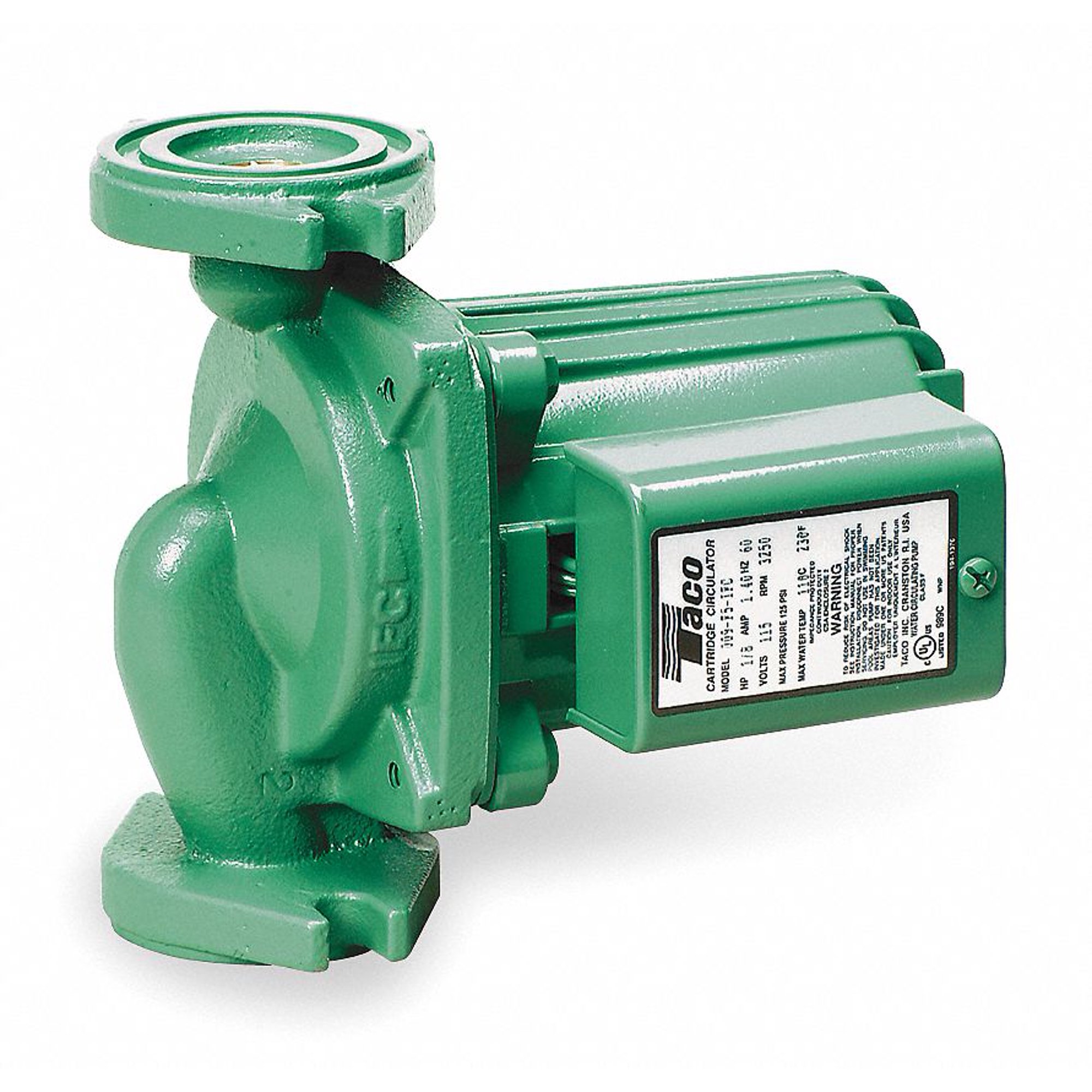 Taco Hydronic Circulating Pump,1/8HP,Flanged 009-F5-IFC - Walmart.com
