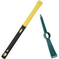 thumbnail image 2 of KINJOEK 2 PCS 15 Inch Pick Mattock Hoe, Forged Steel Weeding Garden Pick Axe with Fiberglass Handle, 2 of 6