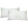 thumbnail image 3 of J&V TEXTILES Ultra-Luxury Bamboo Memory Foam Pillow  Hypoallergenic Bed Pillow Outer Fabric Covering 2-Pack King, 3 of 3