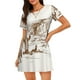 thumbnail image 1 of Balery Western Desert Cowboys Camisón de manga corta con cuello redondo para mujer, cómodo y elegante., 1 of 6