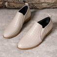 thumbnail image 5 of Chenyee Women's Leather Ankle Boots Low Chunky Heel Pointed Toe Comfortable Slip On Business Short Booties, 5 of 7