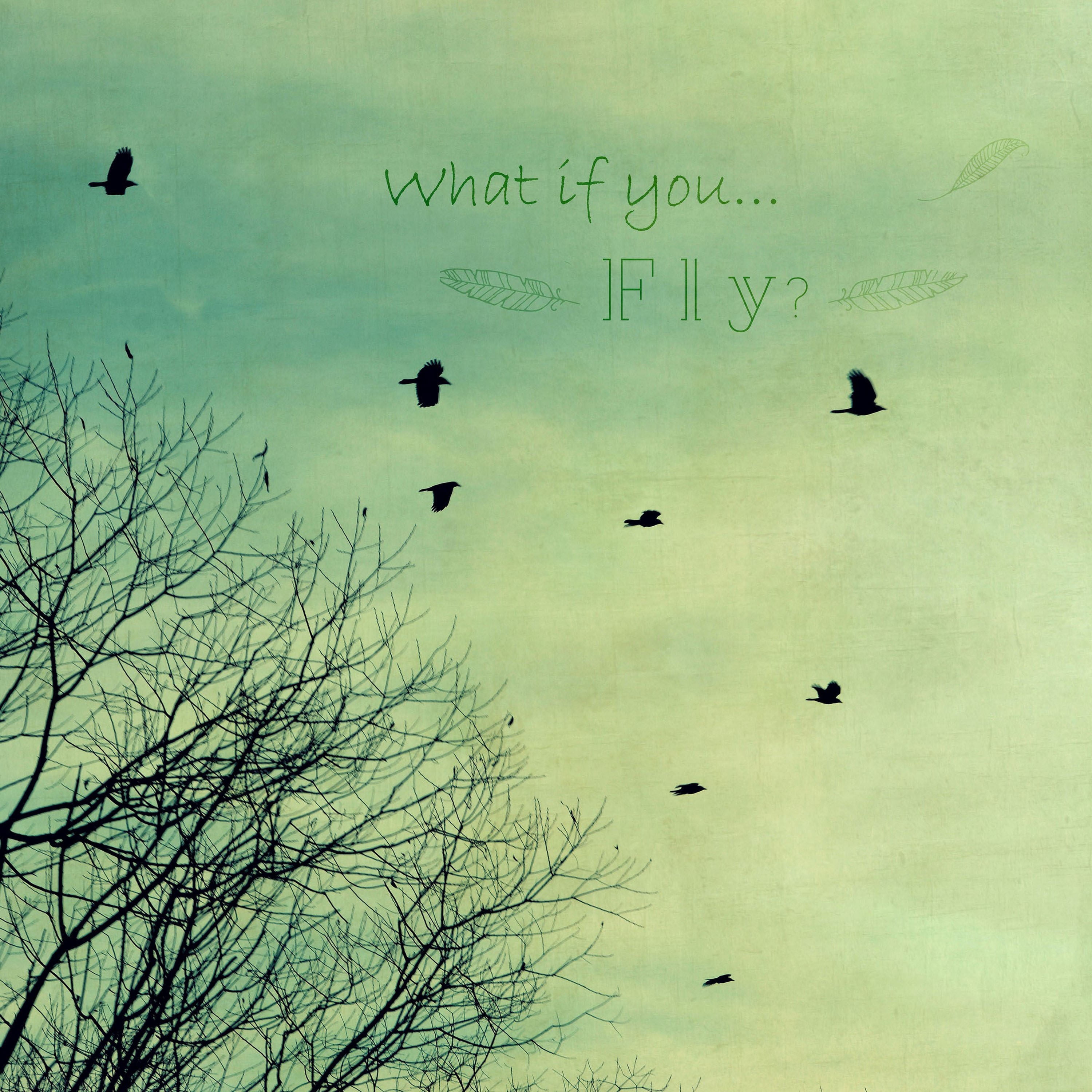 Marmont Hill "What If You Fly" by Robert Dickinson Painting Print on Canvas