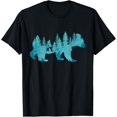 thumbnail image 1 of Nature Forest Mountains Trees Wildlife Animal Brown Bear Camiseta, 1 of 2