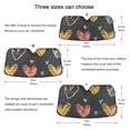 thumbnail image 5 of Hearts Automotive Front Car Windshield Sun Shade Reflector Foldable for Front Fit for Cars Truck SUVs, 5 of 8