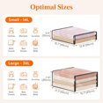 thumbnail image 3 of czcpp-36L Sacs de Rangement pour Draps Transparents avec Fermeture Éclair 3 Pack, Bacs de Rangement en Plastique pour Vêtements, Organisateurs Pliables en Vinyle pour Placard, Couvertures, Literie 17.7 x 15.7 x 7.9 Pouces, 3 of 4