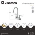 thumbnail image 4 of Kingston Brass KS2498TL Templeton Two-Handle 2-Hole Deck Mount Bar Faucet in Brushed Nickel, 4 of 5