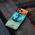 thumbnail image 4 of WIRESTER Shockproof Soft Rubber Cover Case for Apple iPhone 17 Pro Max 6.9" 2025, Blue Anchor Wood, 4 of 5