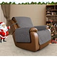 thumbnail image 2 of Easy-Going Reversible Water Resistant Oversized Recliner Cover with Elastic Straps, Gray/Light Gray, 2 of 7