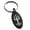 Black, variant on Stainless Steel Poseidon Greek God of Sea Engraved Small Oval Charm Keychain Keyring