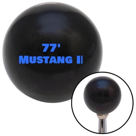 American Shifter Blue 77 Mustang II Black Shift Knob with M16 x 1.5 Insert Shifter Auto Manual