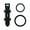Black, variant on harmtty Magnetic Fishing Rod Hook Holder with Rubber Rings Easy Installation Reusable Non-slip Fishing Lure Bait Keeper Fishing Tackle,Black