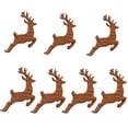 thumbnail image 2 of 3D Light-Up Wooden Reindeer Christmas Decor 7PC, Warm Backlit Peel & Stick Entryway Glow, Handmade Real Wood LED Reindeer Christmas Wall Decor, for Living Room, Bedroom, Fireplace, 2 of 6
