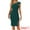 Dark Green, variant on DARING DIVA Slit Hem Fashion One Shoulder Sheath Dress XS Dark Green
