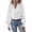 White, variant on yunLCZ Women's Button Down Shirt Women's Elegant Women's V Neck With Great Sleeves Temperament Worker Women's Solid Color Shirt