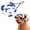 Blue, variant on Outdoor Pets Sun Hat with Ear Holes, Adjustable Pet Bucket Hat ，Love：Large | Cute Breathable Cotton Canvas Beach Bonnet with Adjustable Chin Strap & Secure Fit for Small Medium Large Cats Dogs