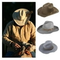thumbnail image 4 of Wool Pork Pie Hat with Braided Ribbon Victorian Age Wool Wide Brimmed Pork Pie Hat Classical Gentleman Hat for Boy Men A, 4 of 9