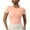 Pink, variant on Mlzmgr Crop Tops for Women Stretchy Spandex Slim Fitted Short Sleeve Crewneck Athletic Casual Tshirts for Women