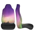 Zufioo Northern Lights Full Set Car Seat Covers with Soft Padding