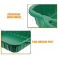 thumbnail image 3 of WEUVEB 2Pack Oil Drain Container Green Oil Catch Pan Thickened Plastic Tool For DIY Enthusiasts, 3 of 8