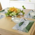 thumbnail image 4 of Ambesonne Green Place Mats Set of 4, Hot Air Balloon Mountain, Standard Size, Green, 4 of 6