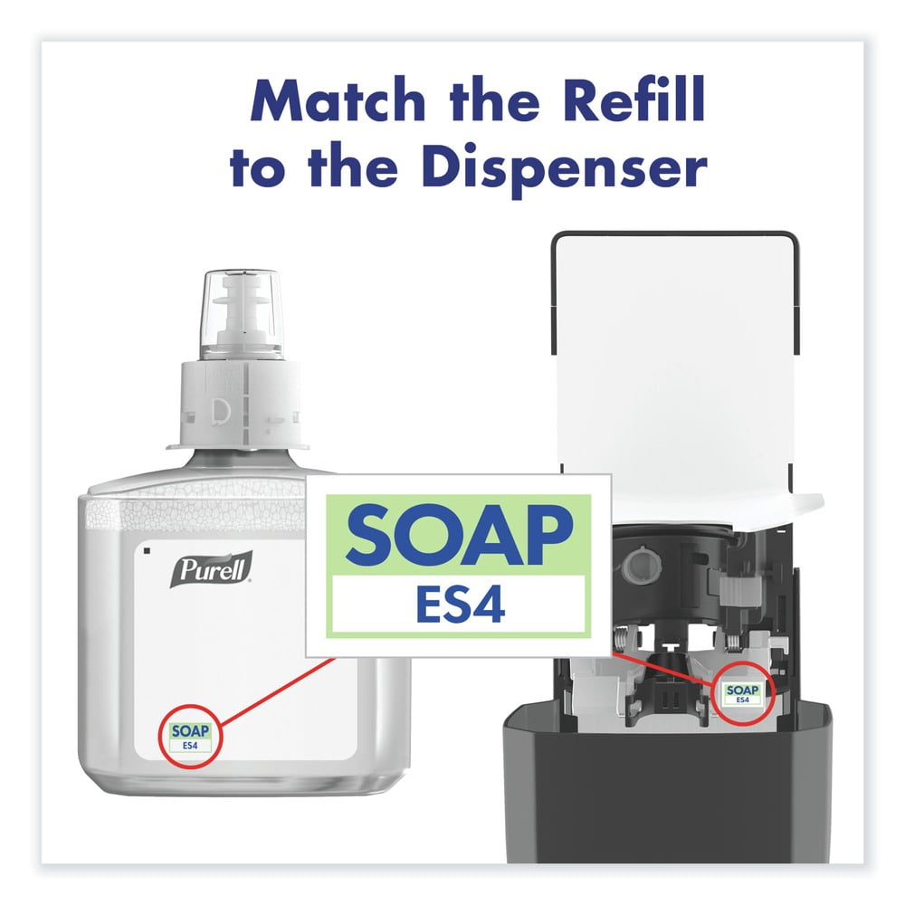 PURELL 5085-02 CLEAN RELEASE Technology (CRT) HEALTHY SOAP 1,200 mL High Performance Foam For ES4 Dispensers - Fragrance-Free (2/Carton)